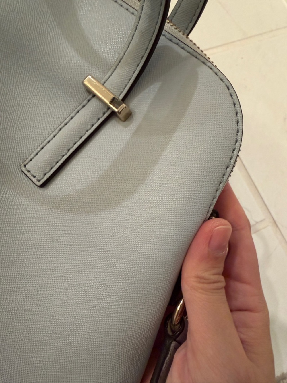 Kate Spade New York Cedar Street Maise Satchel Pale Blue - Picture 3 of 8